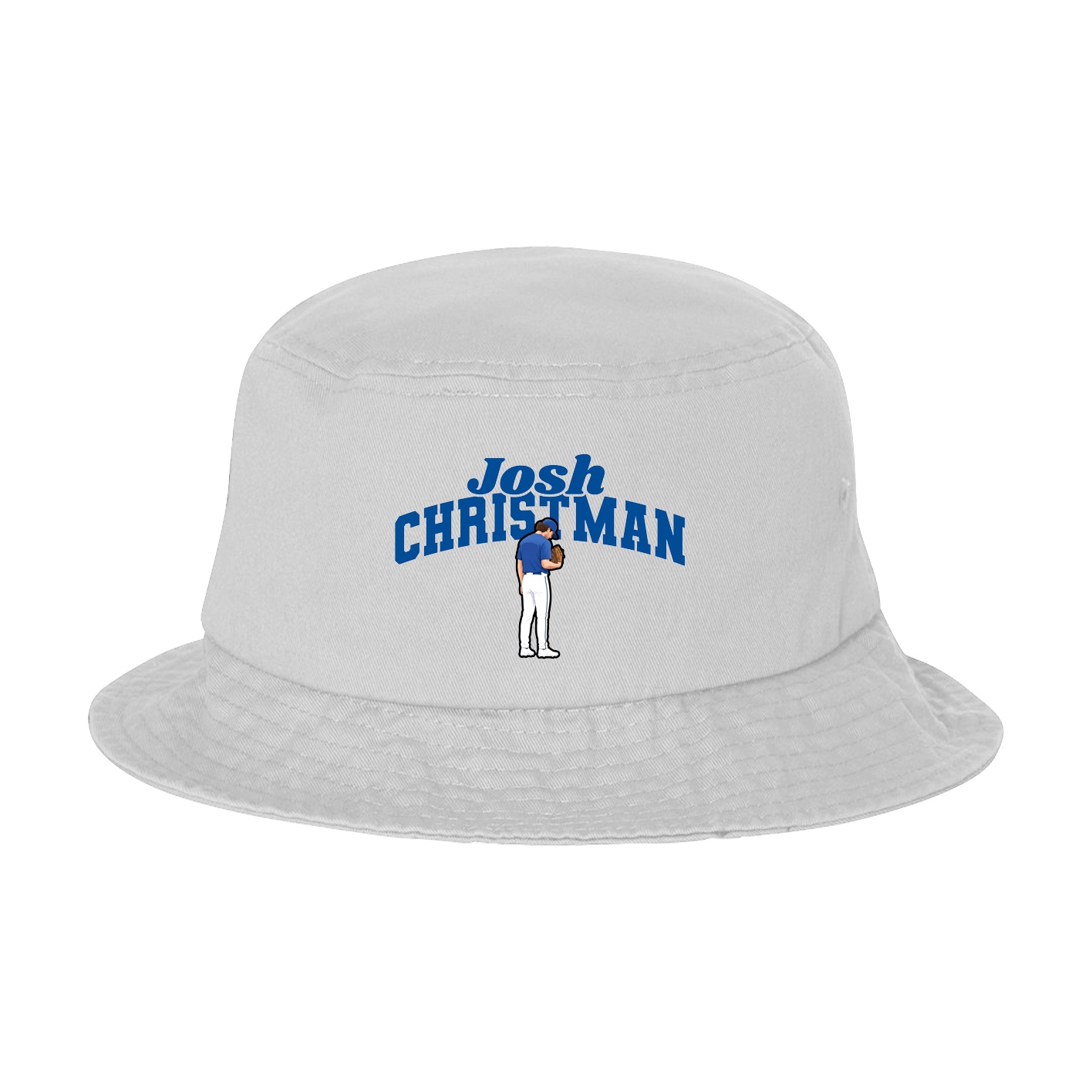 Bucket Cap — Signature Arch in White
