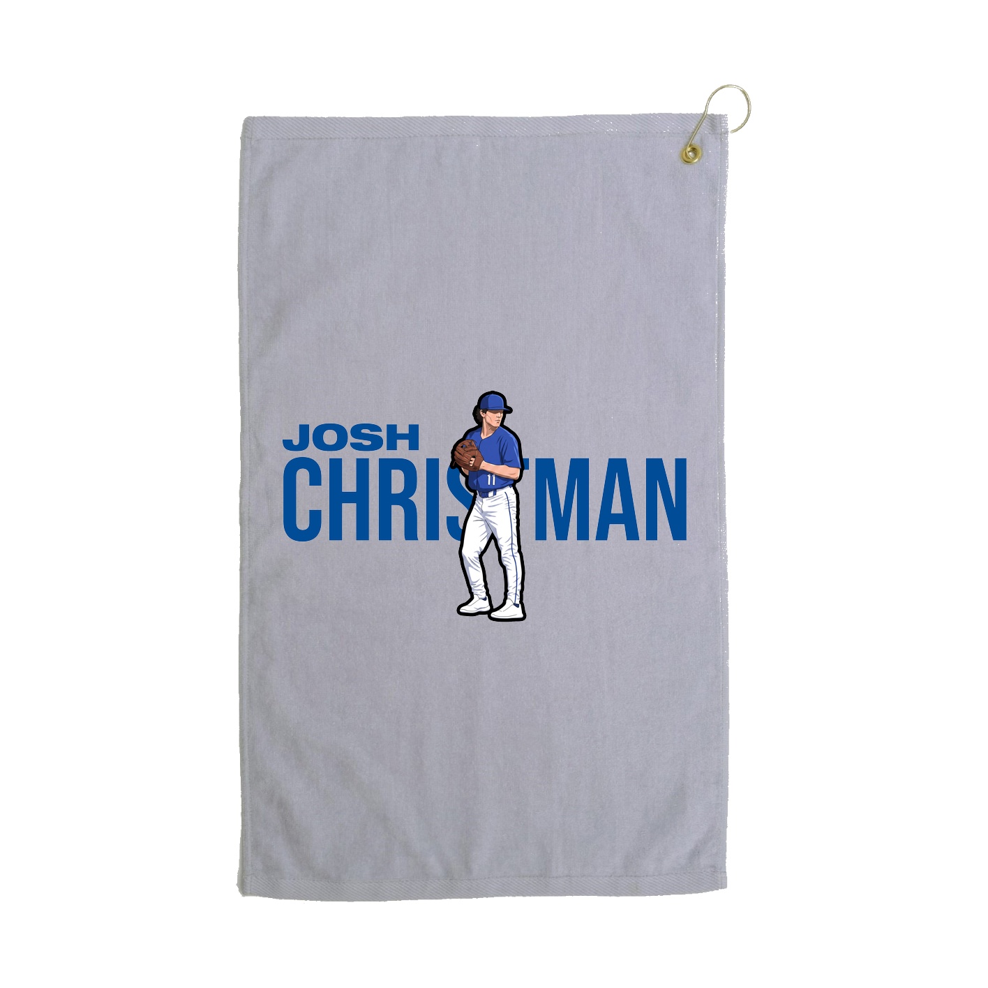Golf Towel — Player Name in Grey