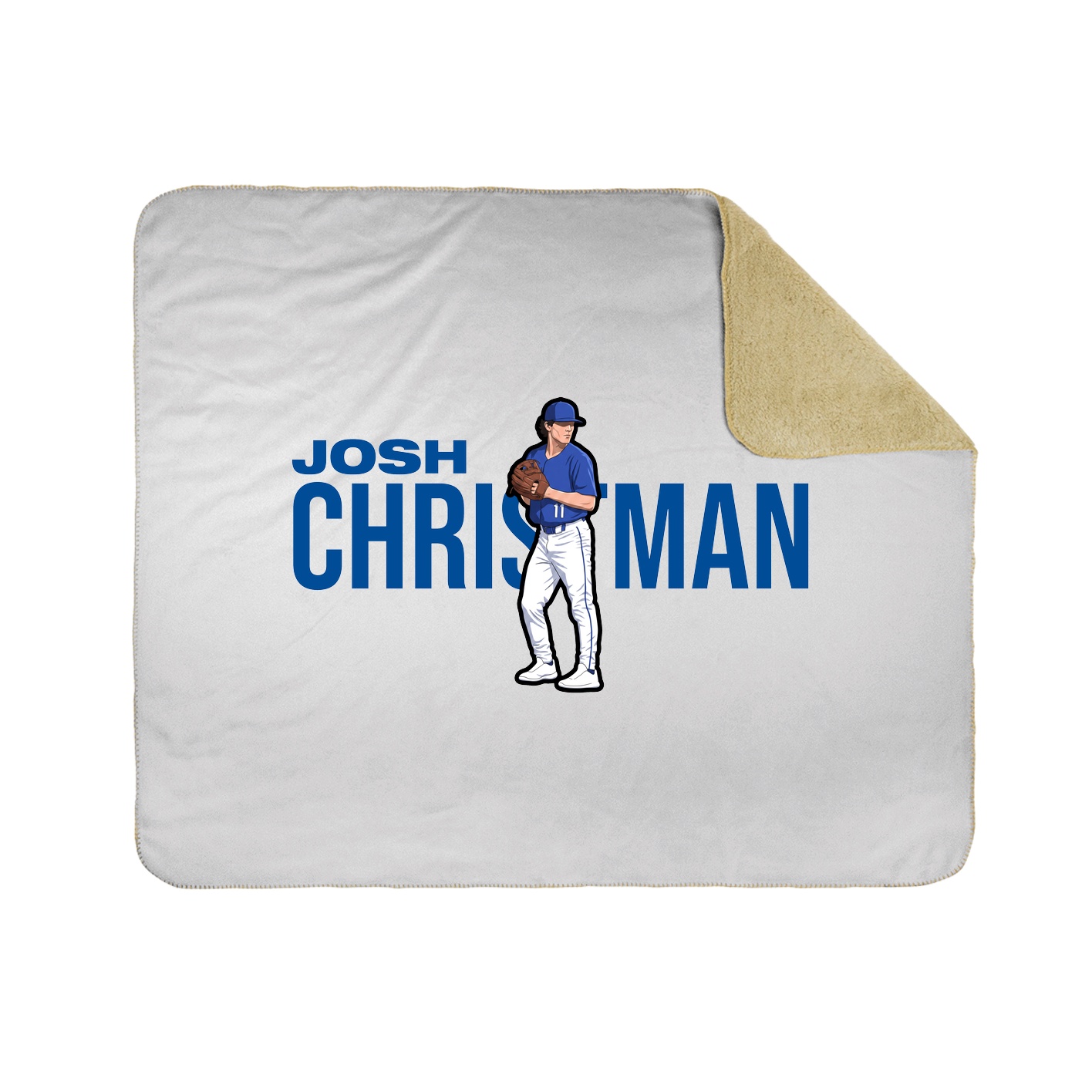 Throw Blanket — Player Name in White