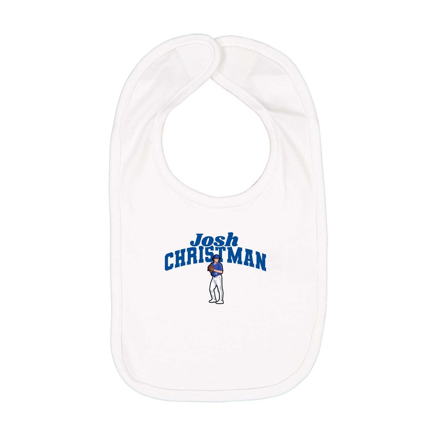 Infant Bib — Signature Arch in White