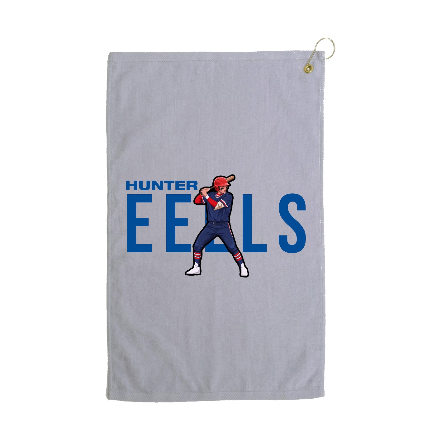 Golf Towel — Player Name in Grey