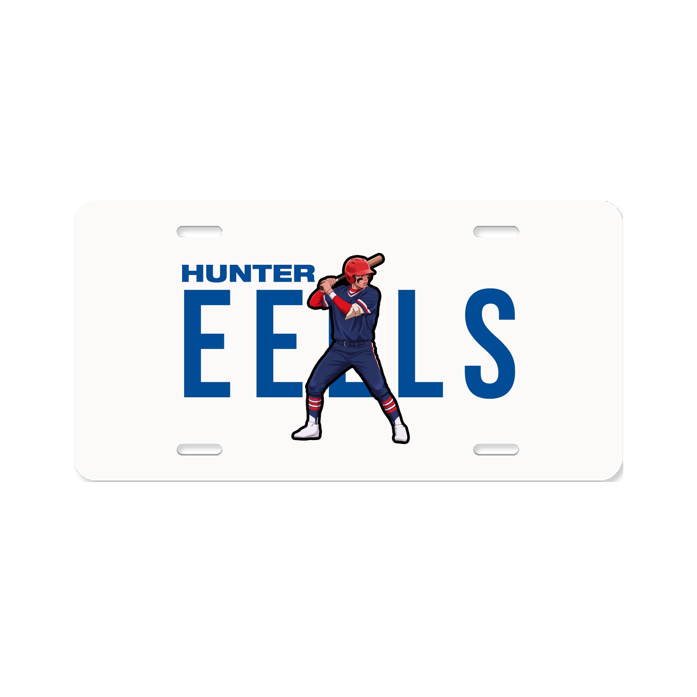 License Plate — Player Name in Classic