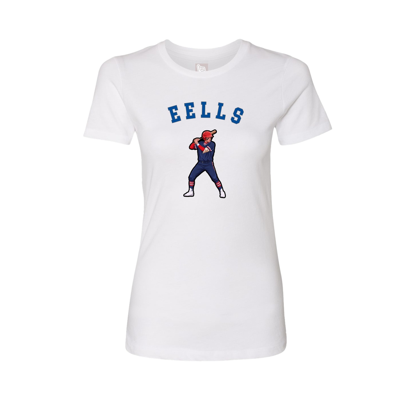 Fitted Women's Tee — Shirsey Arch in White