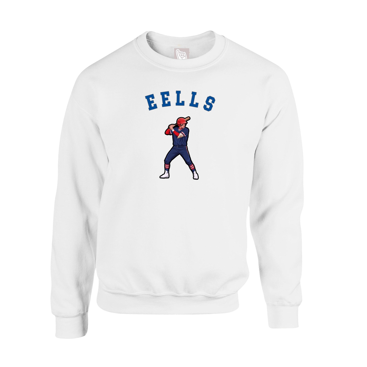 Fleece Crew — Shirsey Arch in White