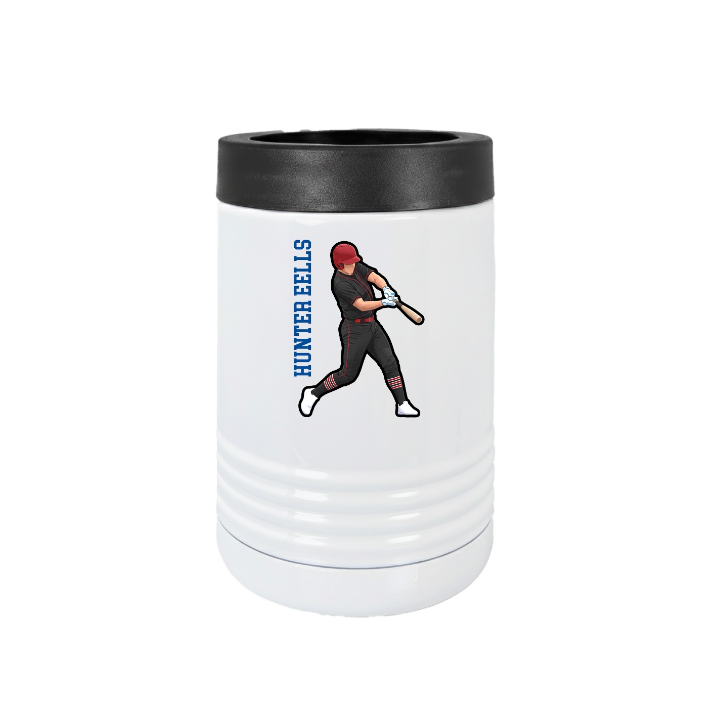 Beverage Holder — Name Vertical in White