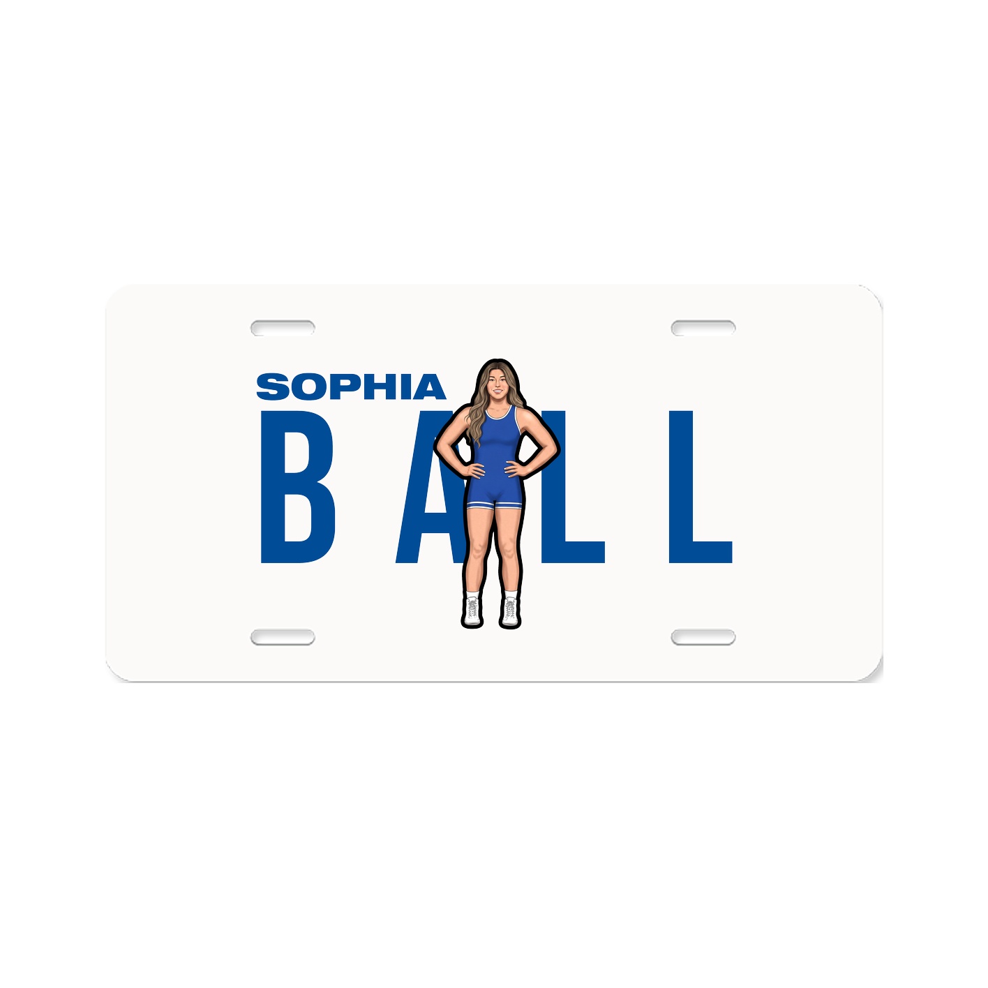 License Plate — Player Name in Classic