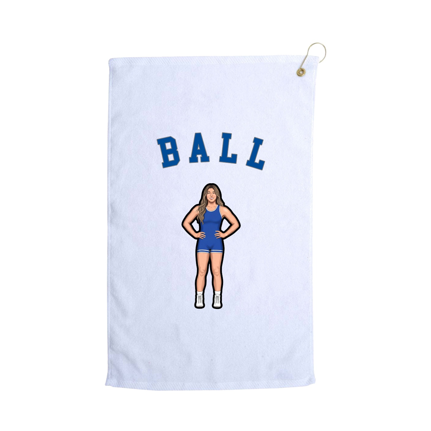 Golf Towel — Shirsey Arch in White