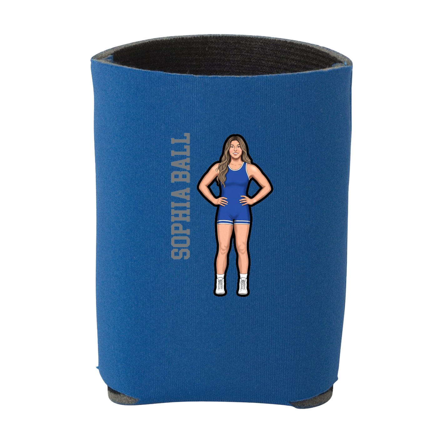 Can Holder — Name Vertical in Royal