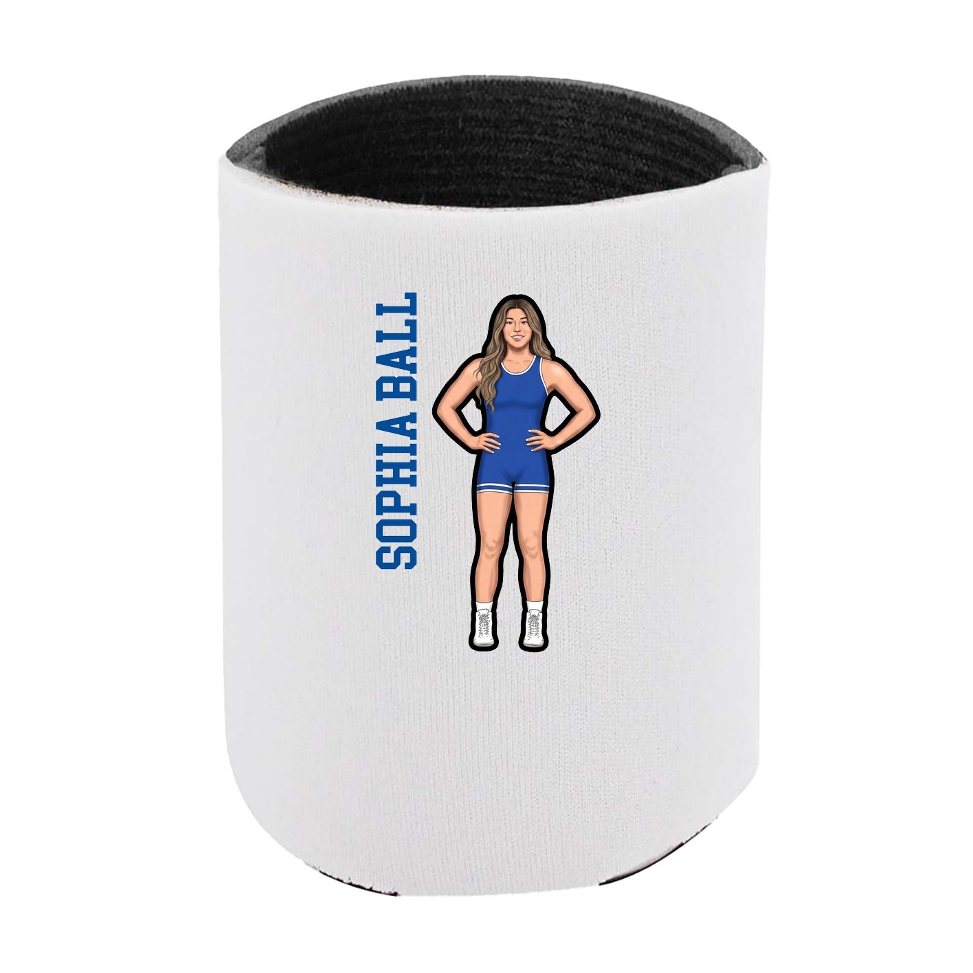 Can Holder — Name Vertical in White