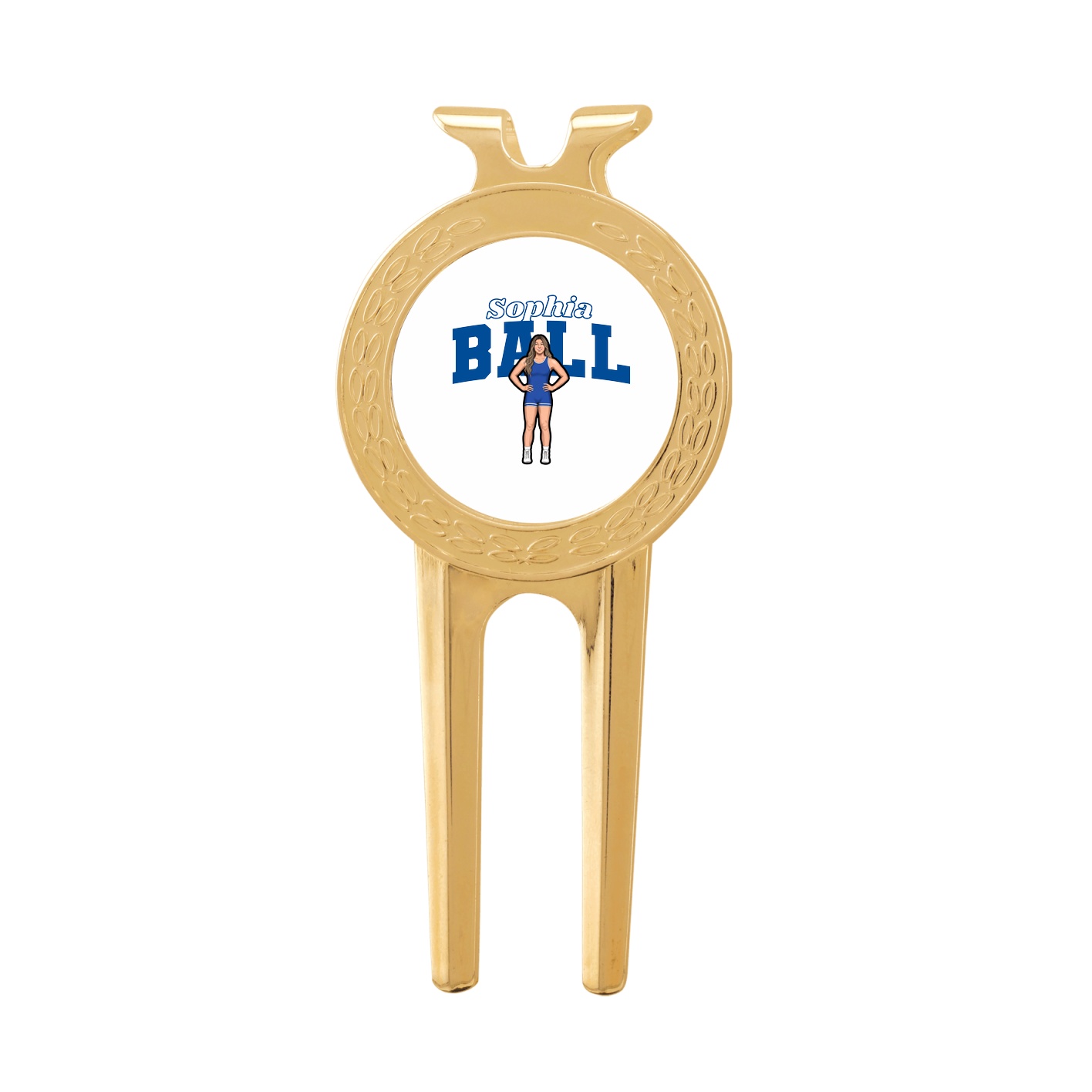 Divot Tool with Ball Marker — Name Arch in Classic
