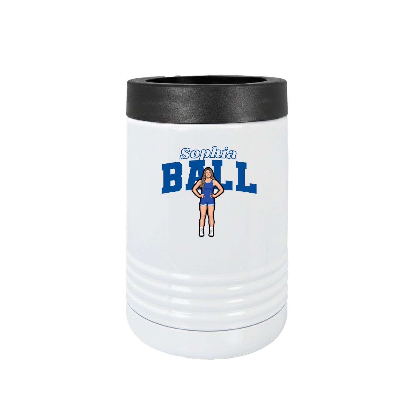 Beverage Holder — Name Arch in White