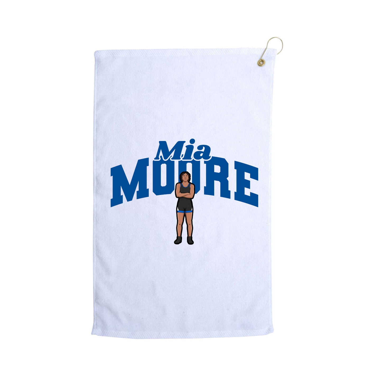 Golf Towel — Signature Arch in White