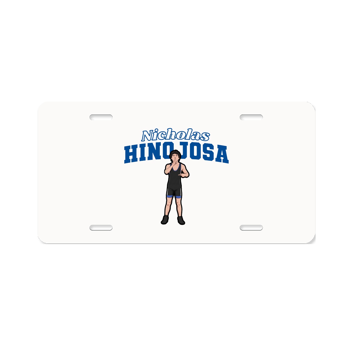 License Plate — Name Arch in Classic
