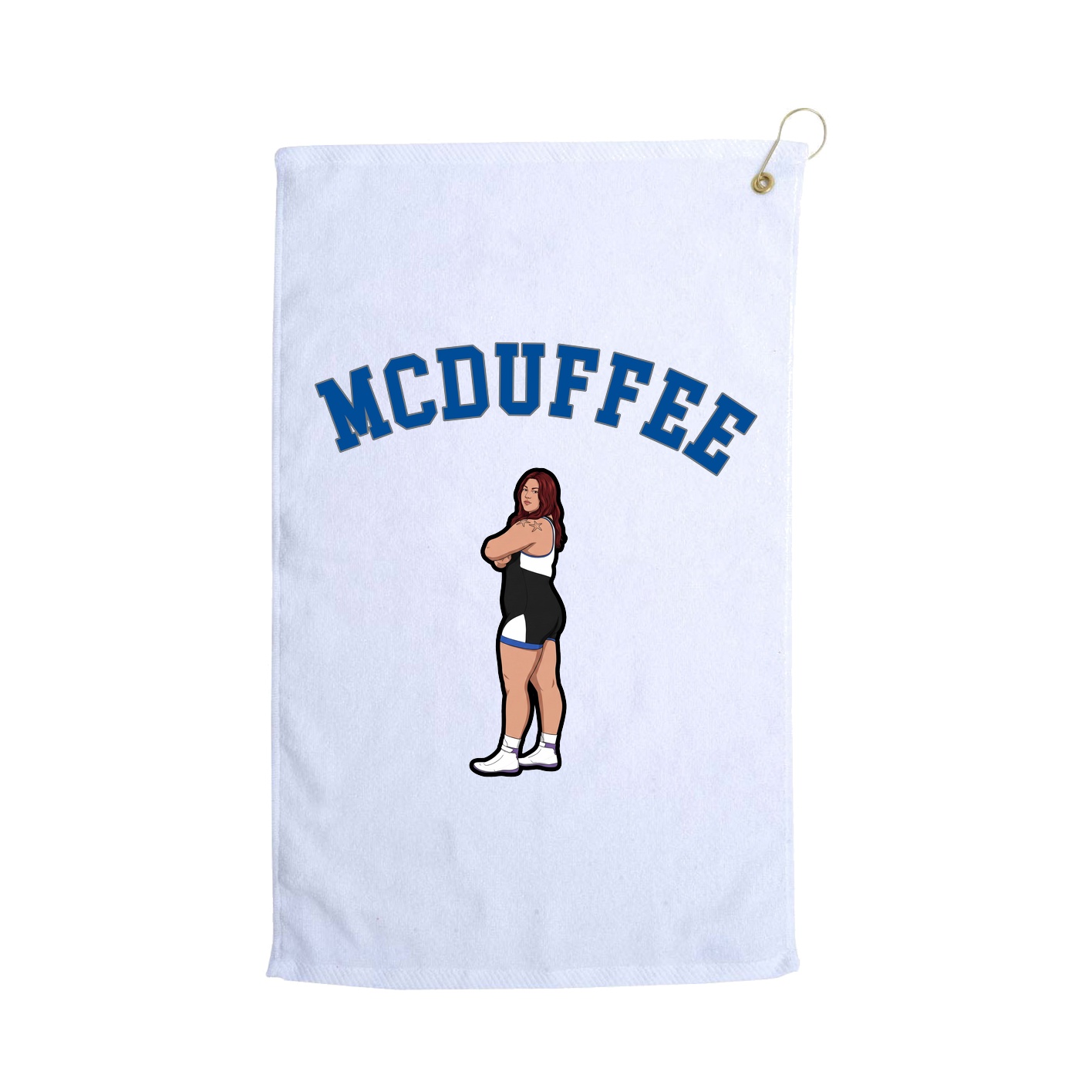 Golf Towel — Shirsey Arch in White