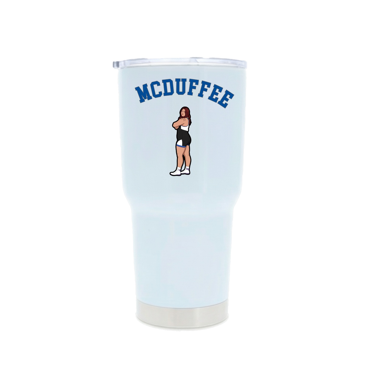 30oz Stainless Steel Tumbler — Shirsey Arch in White