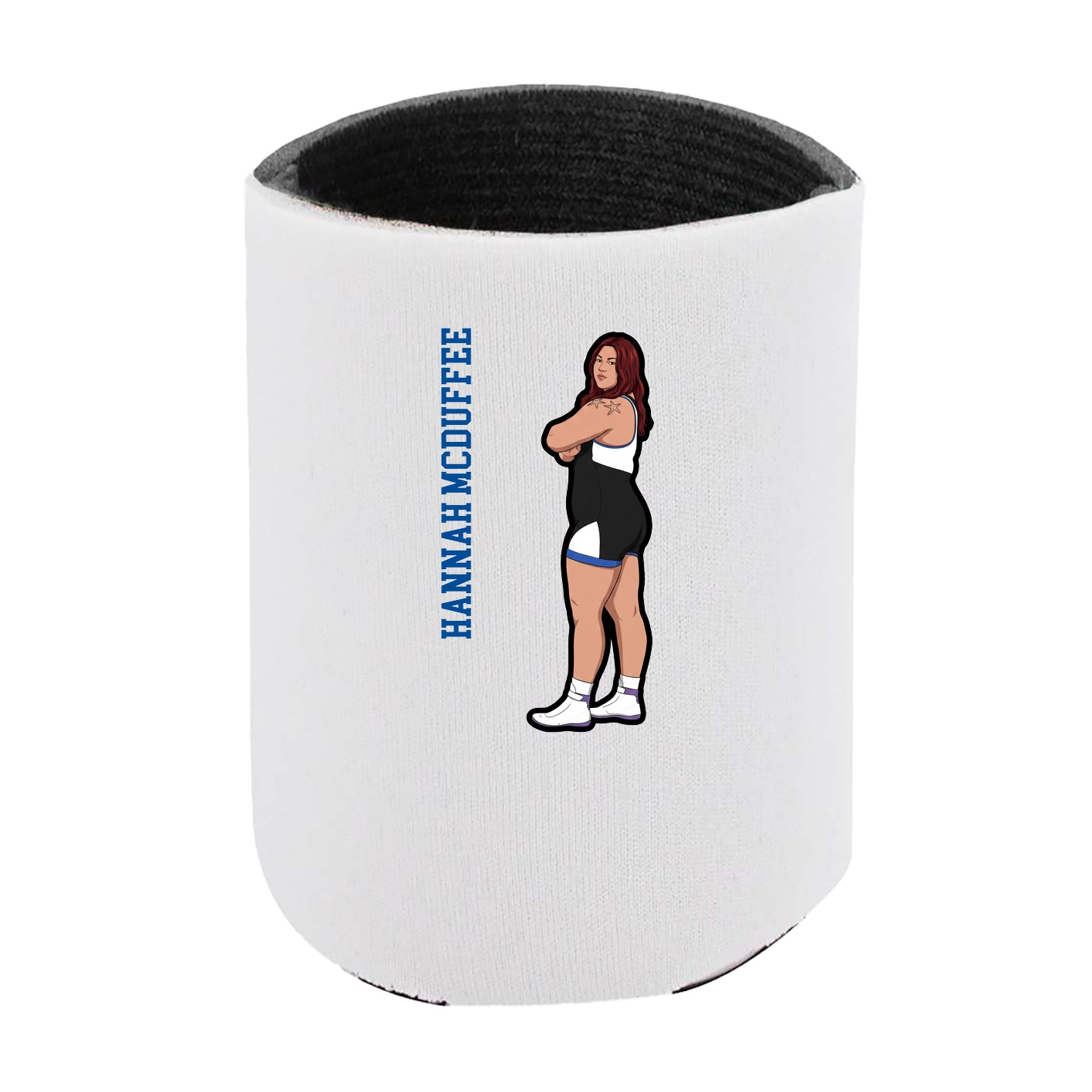 Can Holder — Name Vertical in White