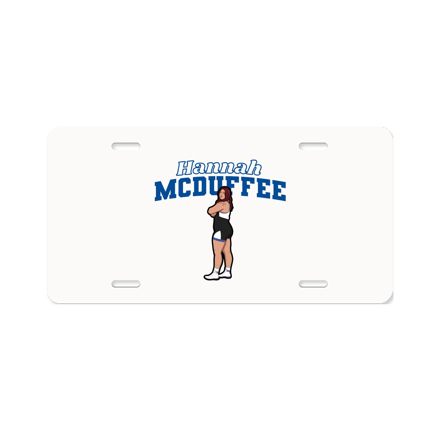 License Plate — Name Arch in Classic