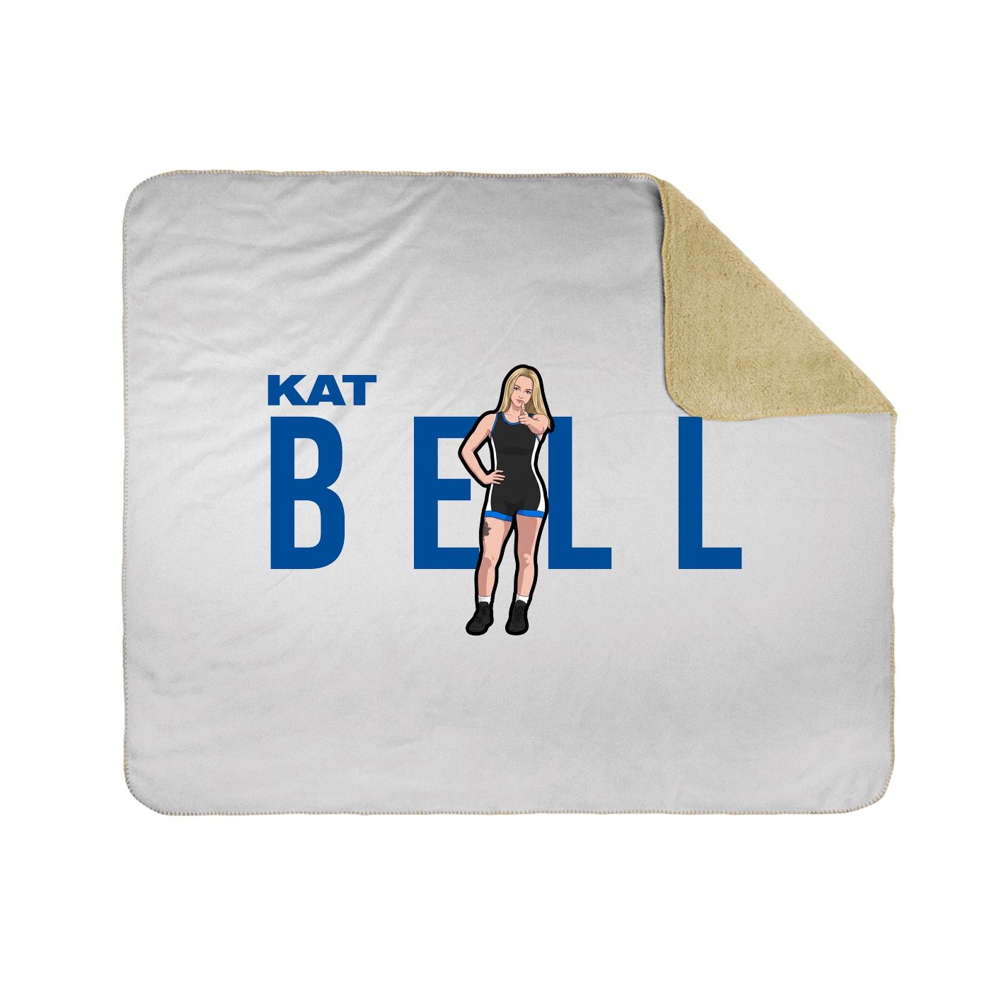 Throw Blanket — Player Name in White