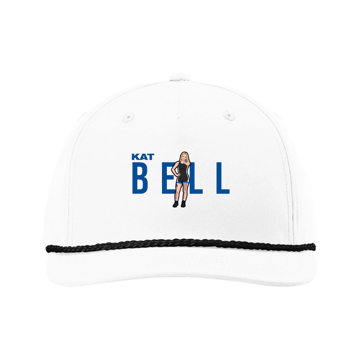Five-Panel Classic Rope Cap — Player Name in White