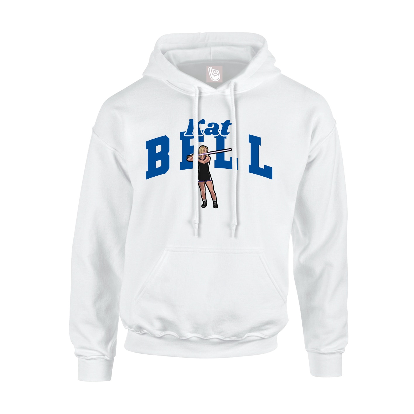 Hoodie — Signature Arch in White