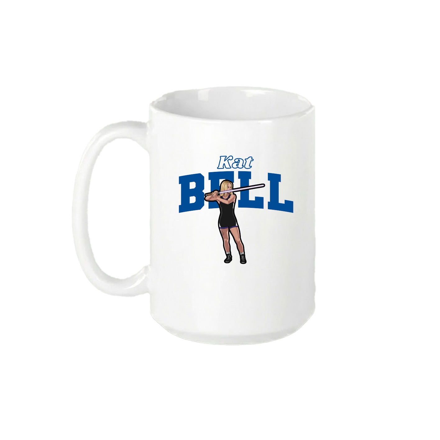 15oz Coffee Mug — Name Arch in White