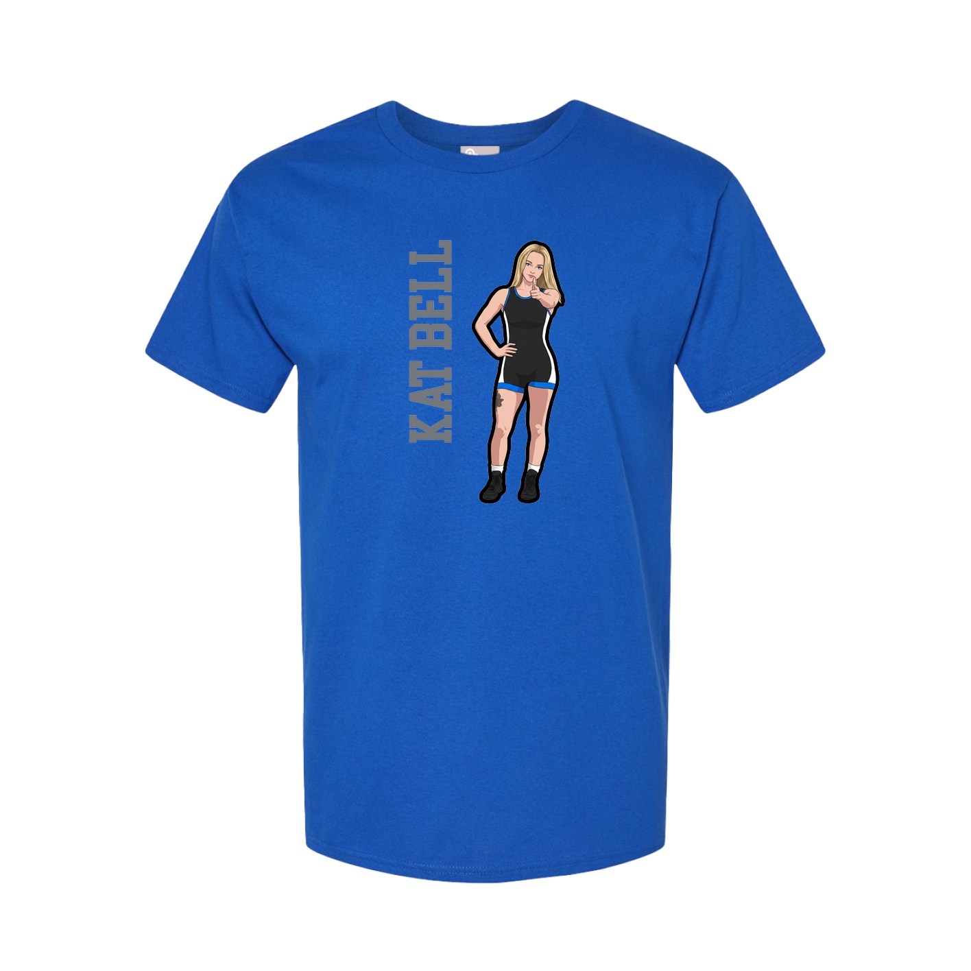 Tee — Name Vertical in Royal