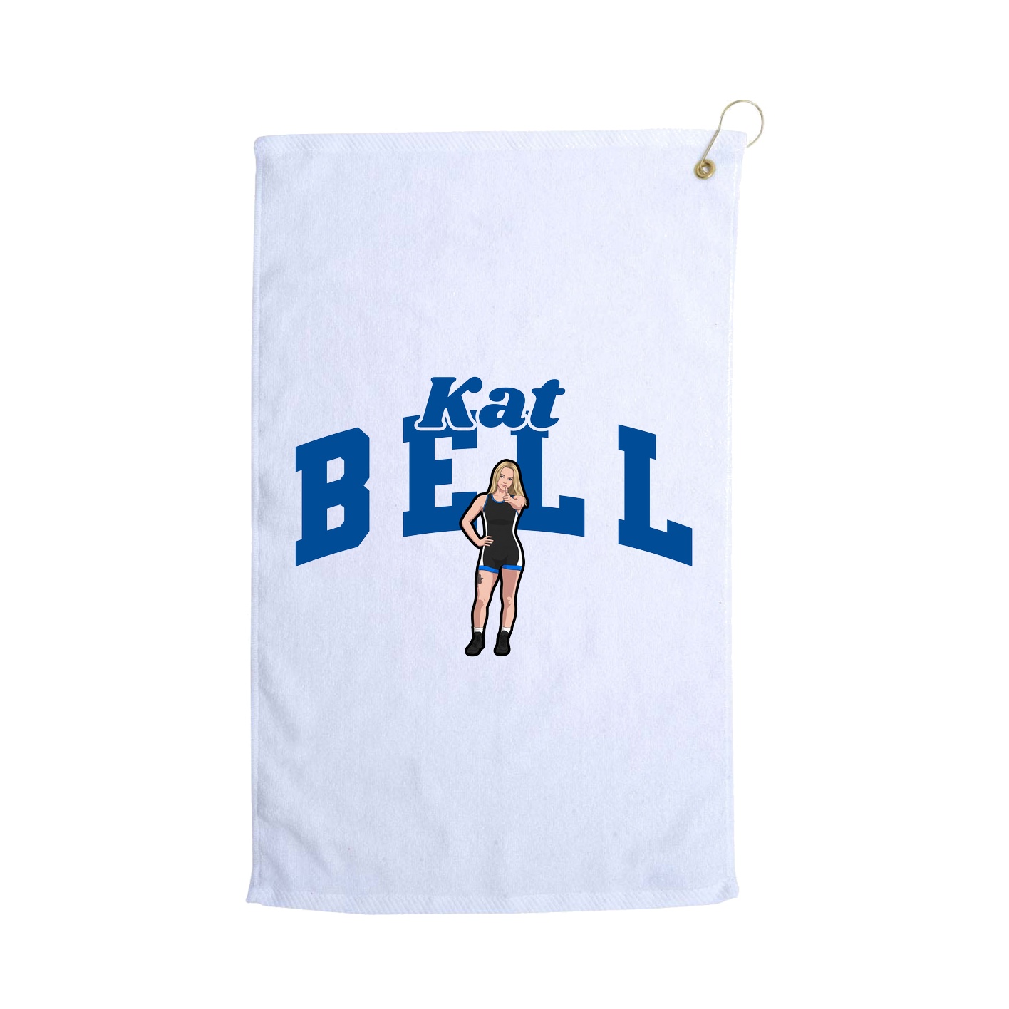Golf Towel — Signature Arch in White