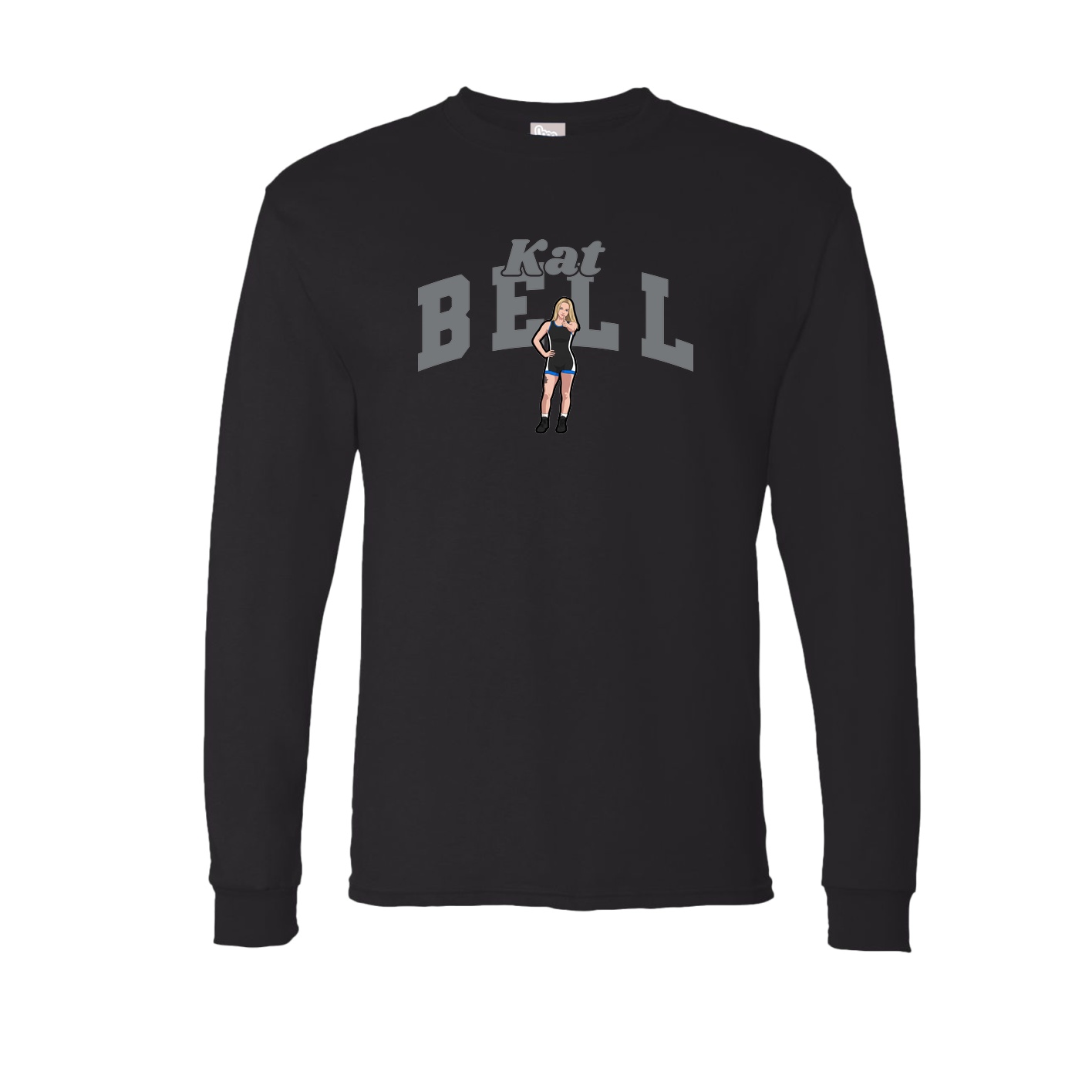 Long Sleeve Tee — Signature Arch in Black