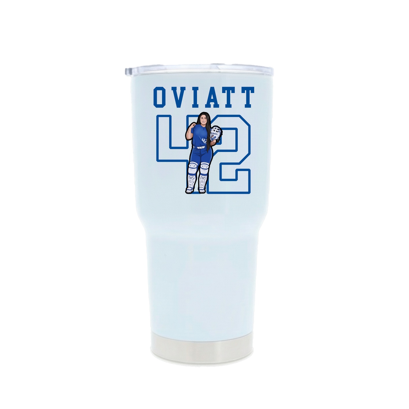 30oz Stainless Steel Tumbler — Shirsey in White