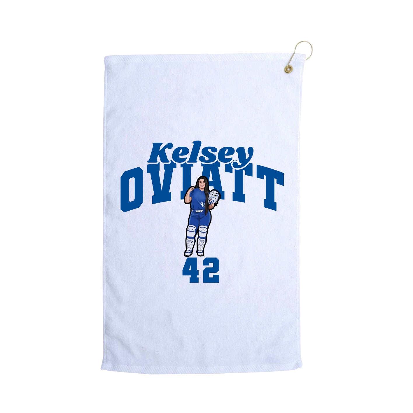 Golf Towel — Signature Arch in White