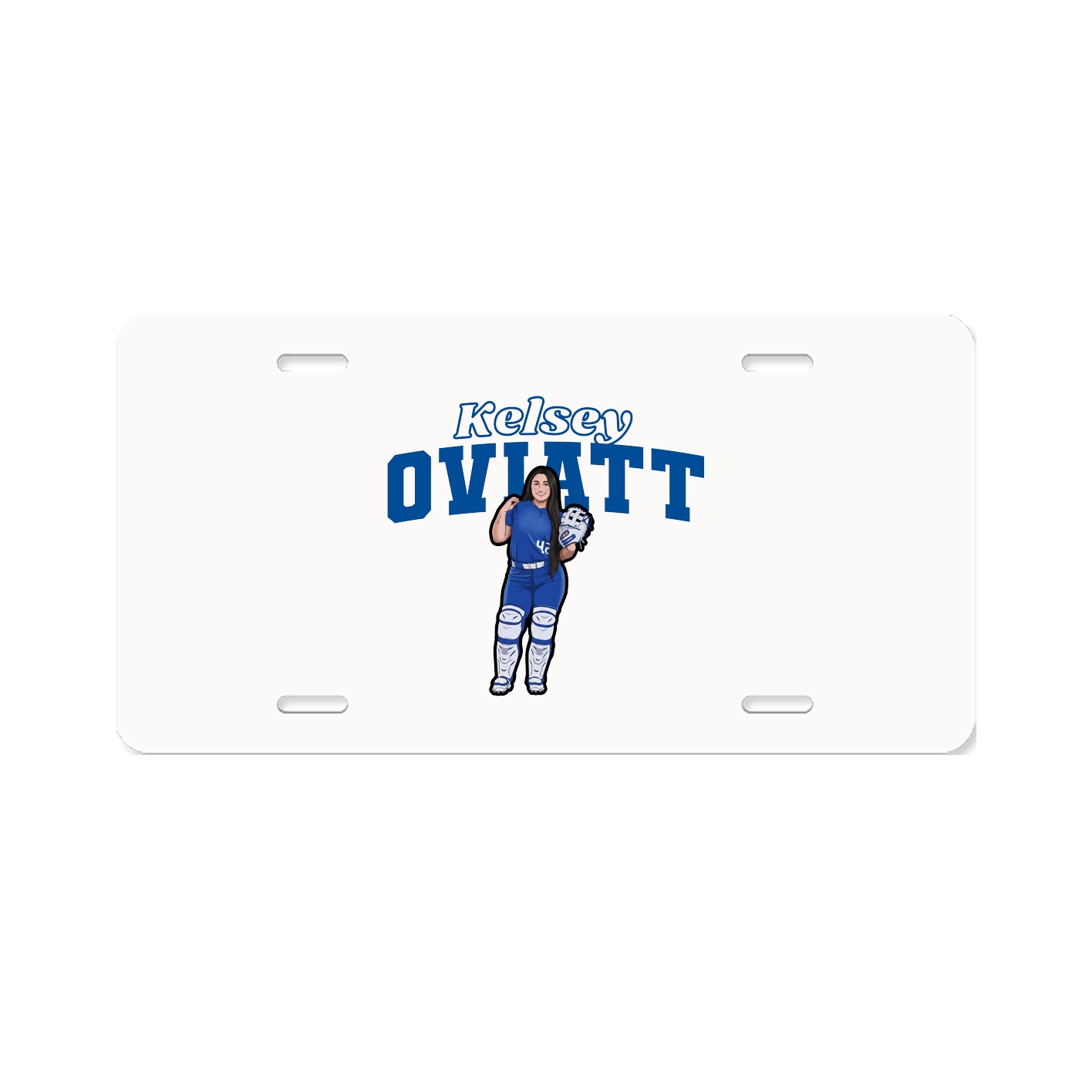 License Plate — Name Arch in Classic