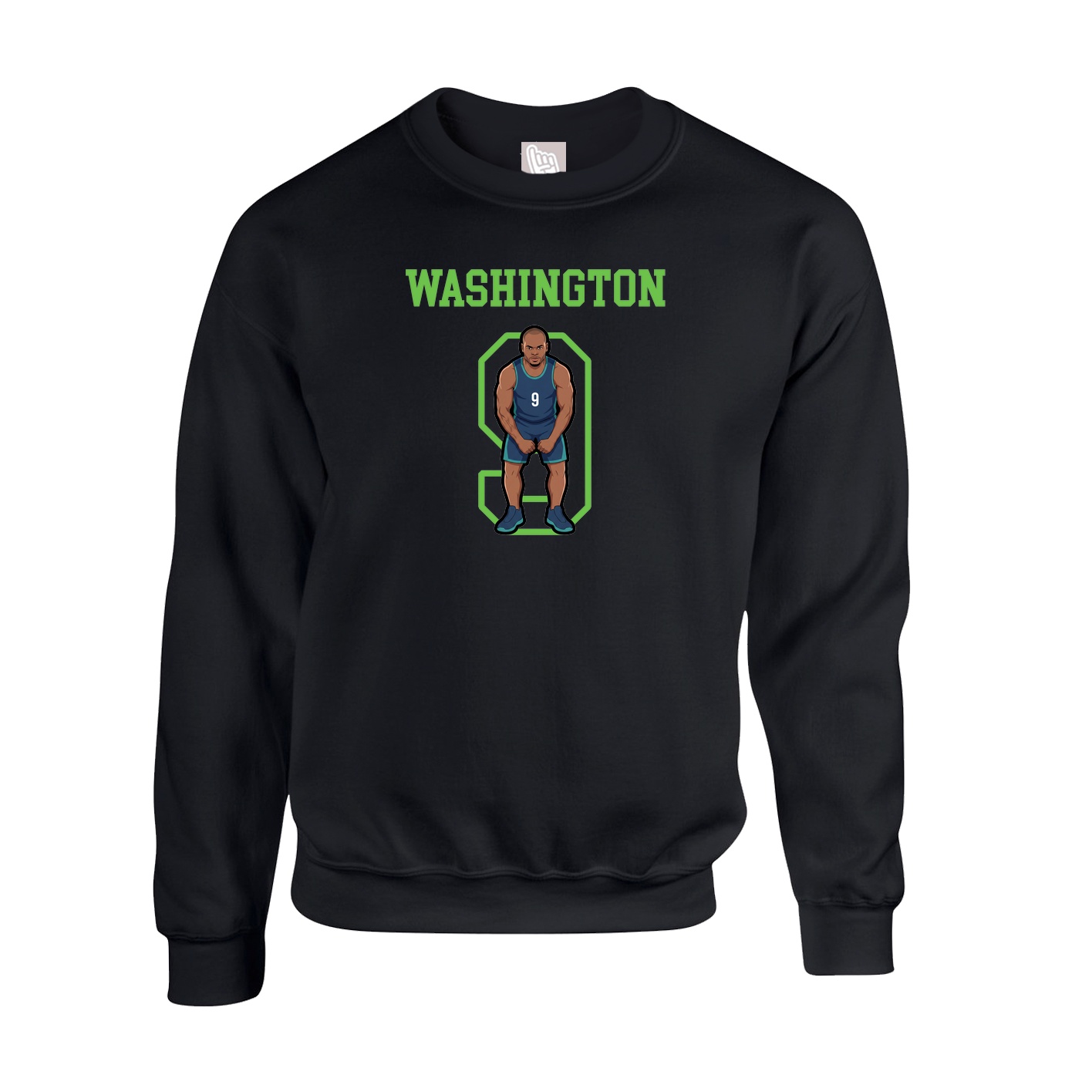 Fleece Crew — Shirsey in Black