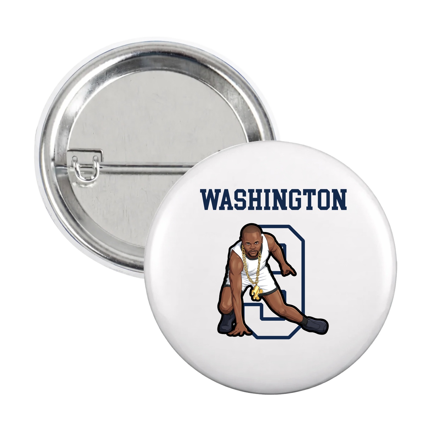 Game Day Button — Shirsey in White
