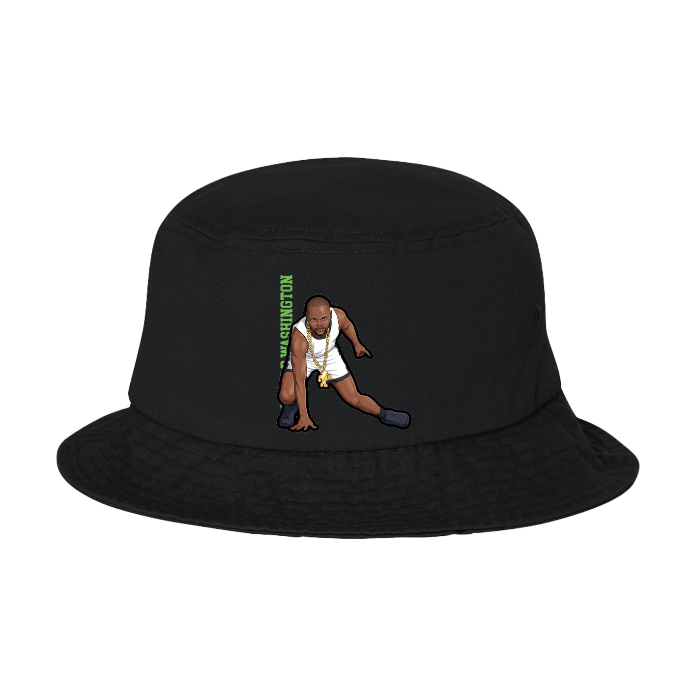 Bucket Cap — Name Vertical in Black