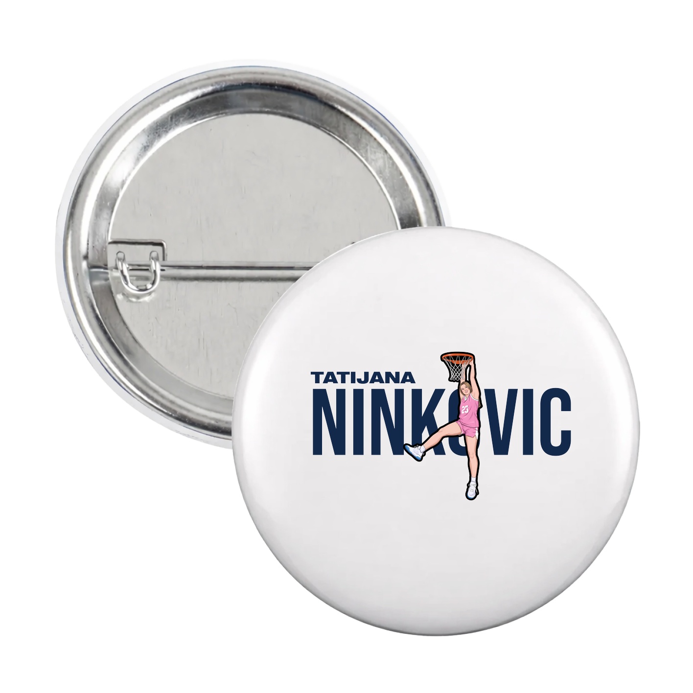 Game Day Button — Player Name in White