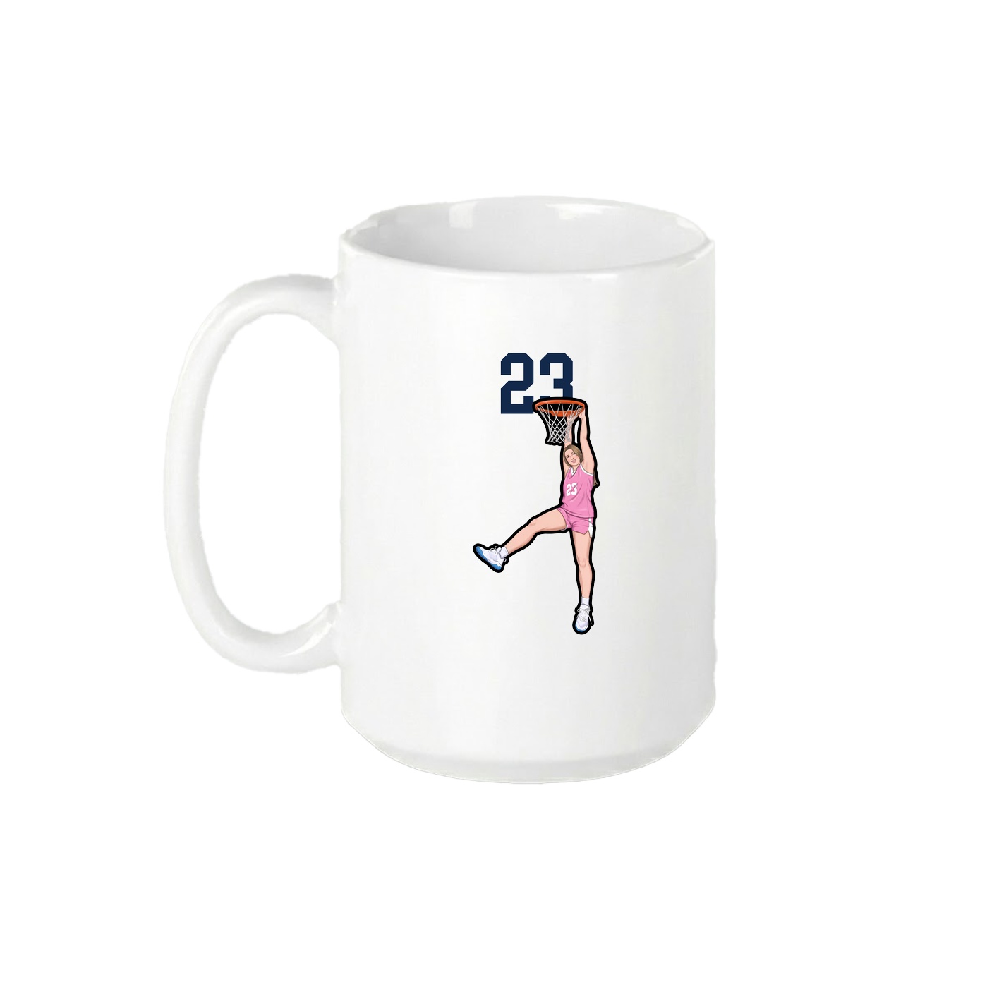 15oz Coffee Mug — Number Top in White