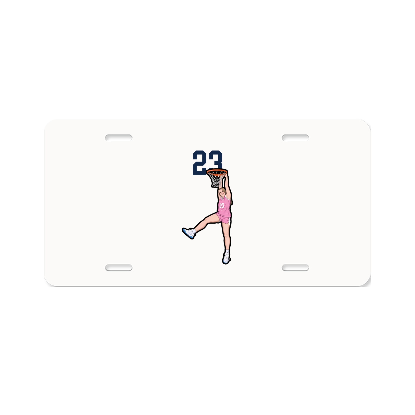 License Plate — Number Top in Classic