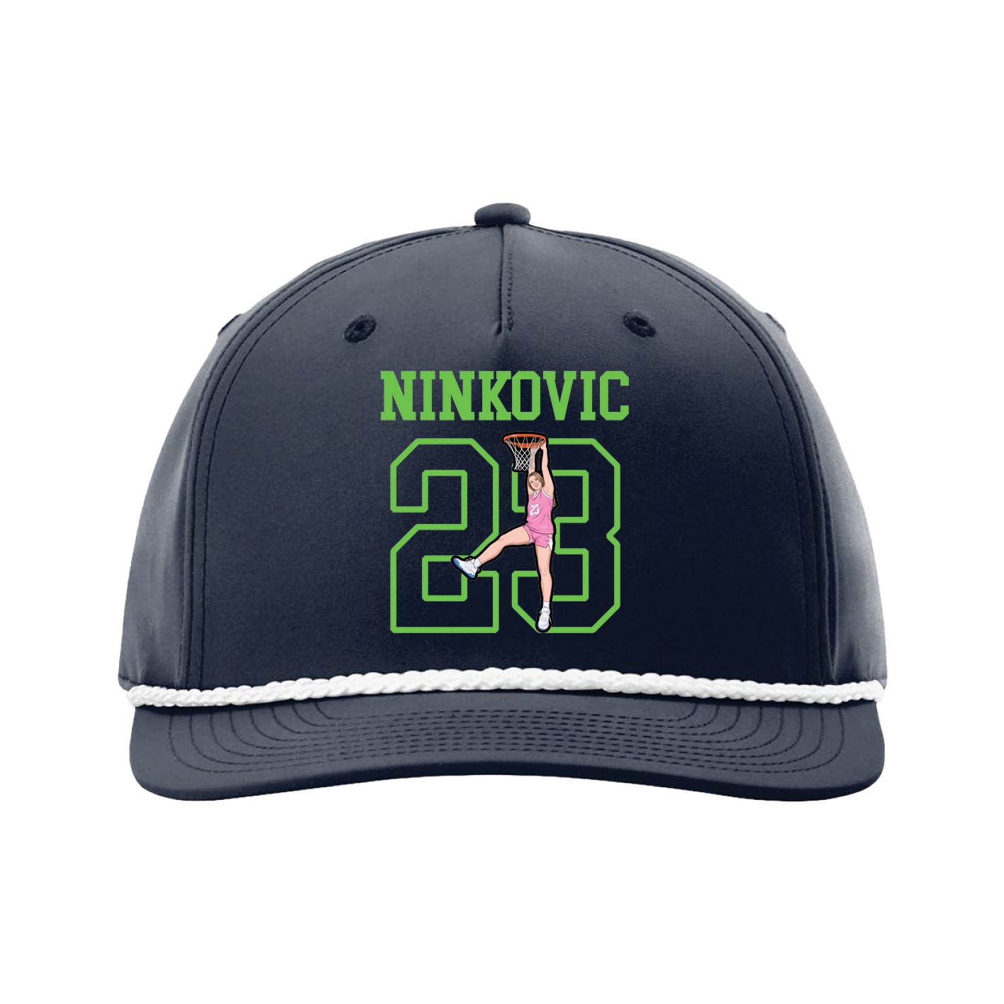 Five-Panel Classic Rope Cap — Shirsey in Navy