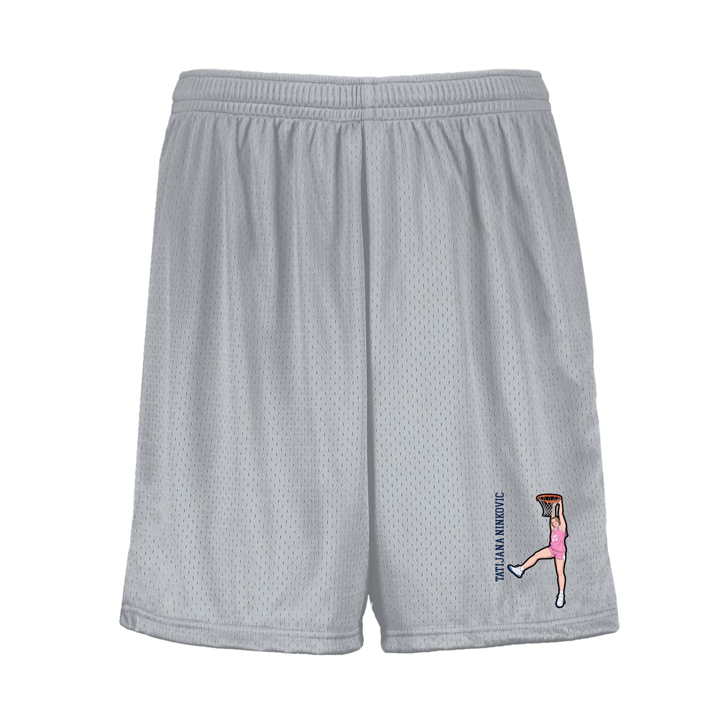 Shorts — Name Vertical in Silver