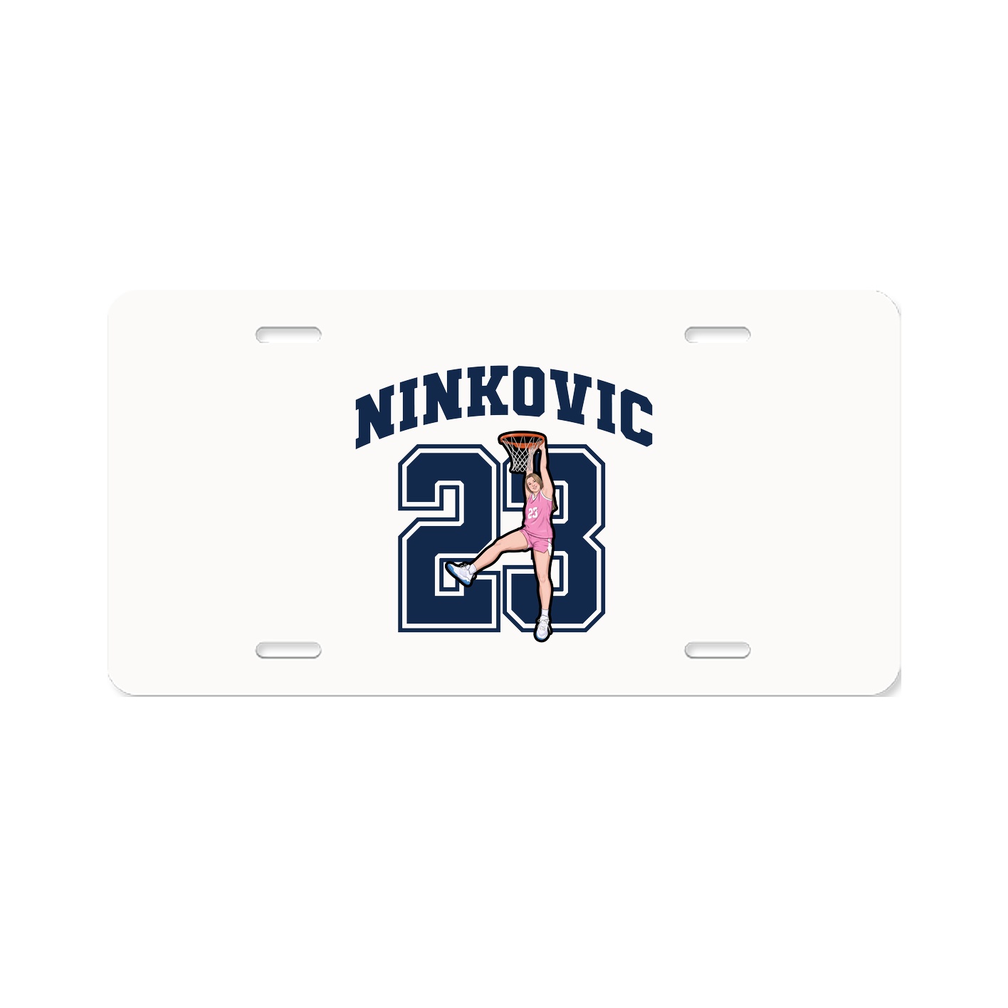 License Plate — Number in Classic