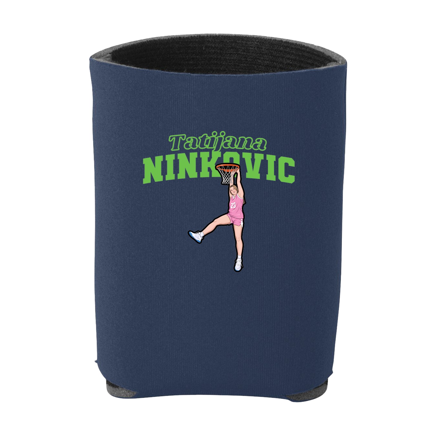 Can Holder — Name Arch in Navy