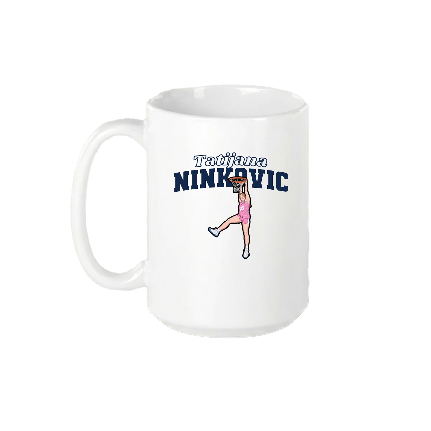 15oz Coffee Mug — Name Arch in White