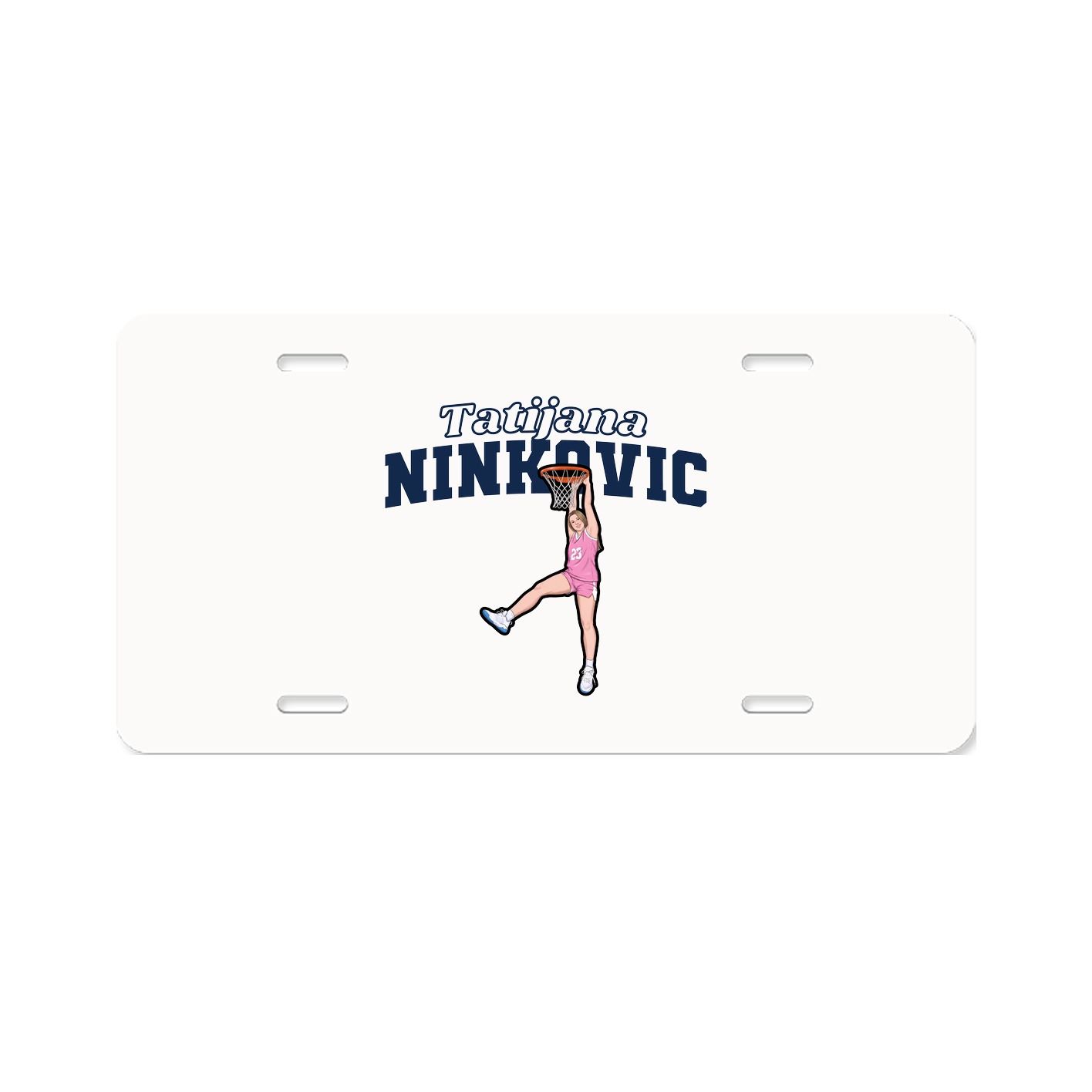 License Plate — Name Arch in Classic