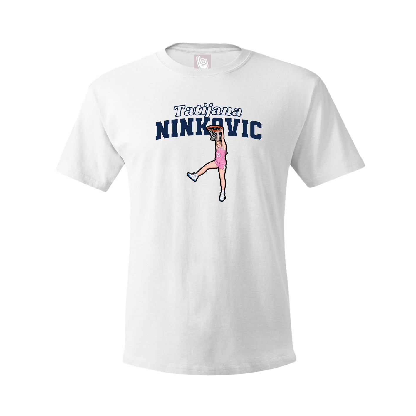 Youth Tee — Name Arch in White