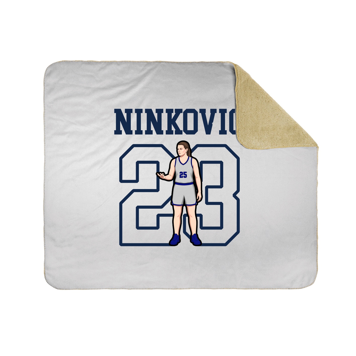 Throw Blanket — Shirsey in White