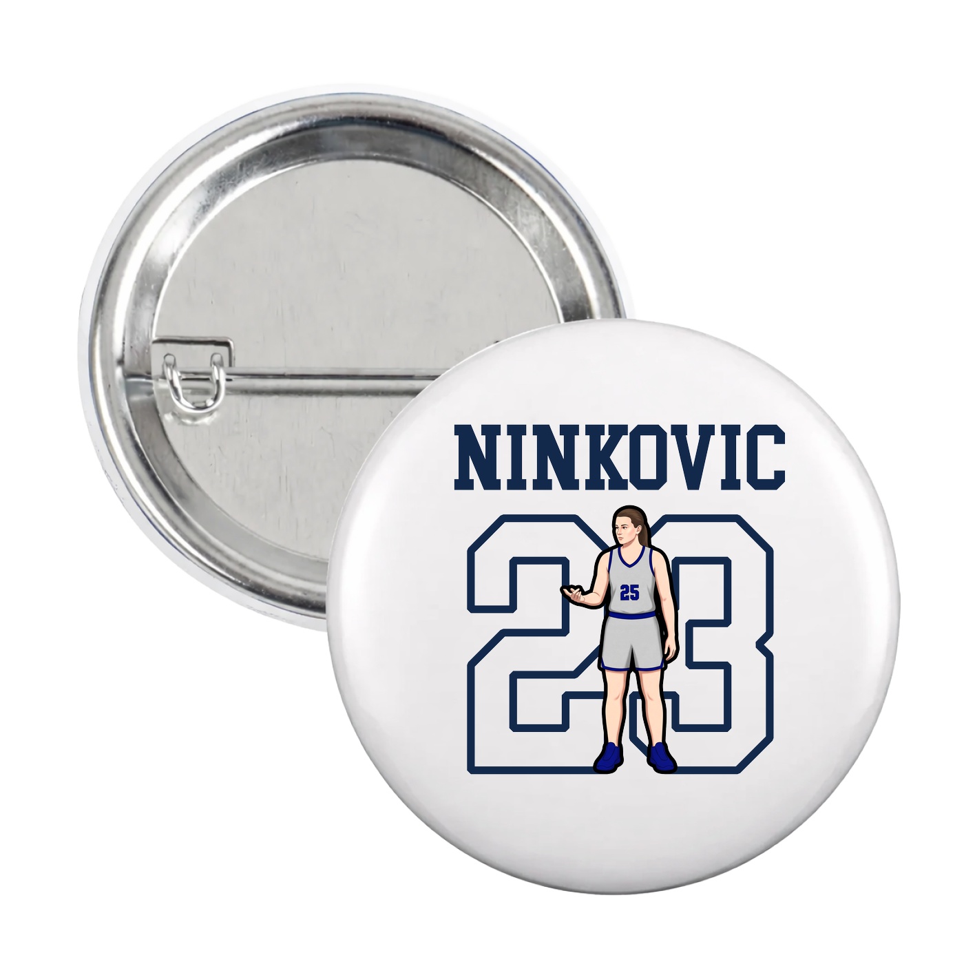 Game Day Button — Shirsey in White