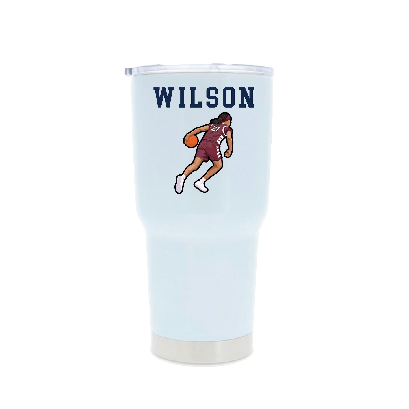 30oz Stainless Steel Tumbler — Shirsey in White