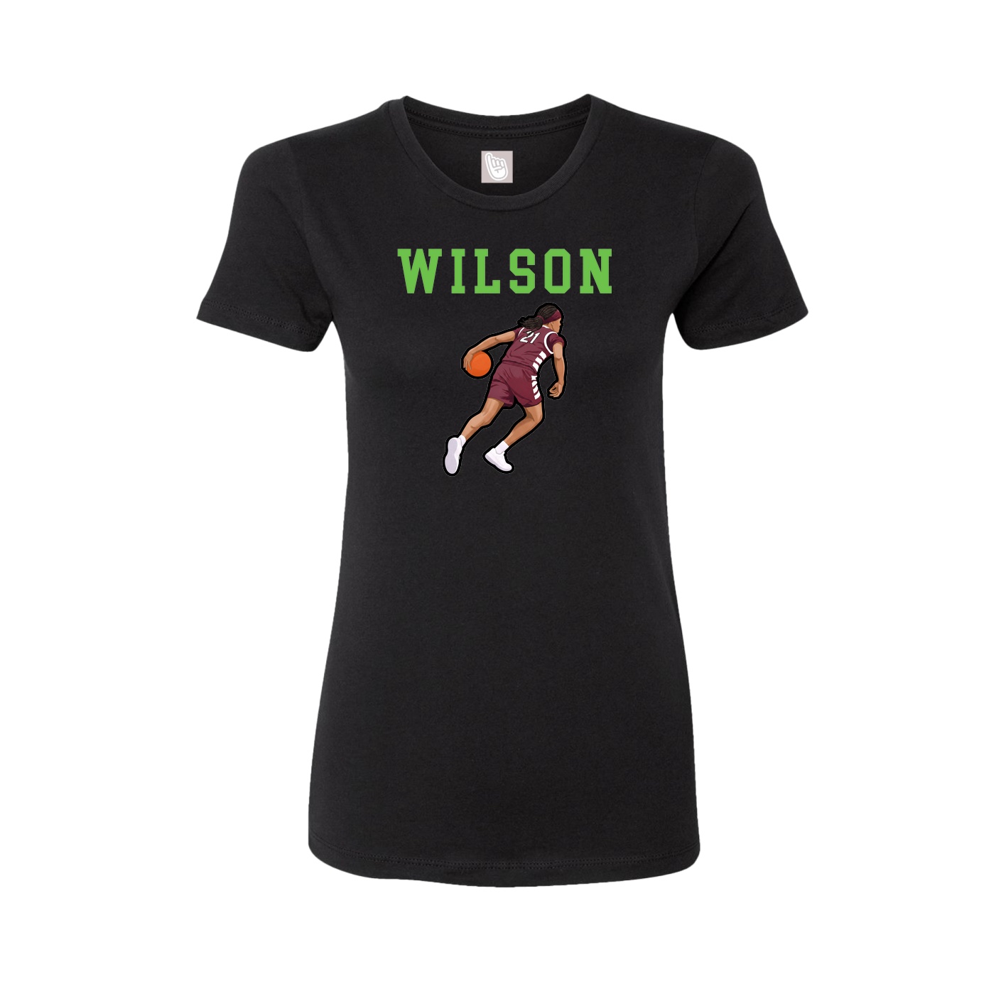 Fitted Women's Tee — Shirsey in Black