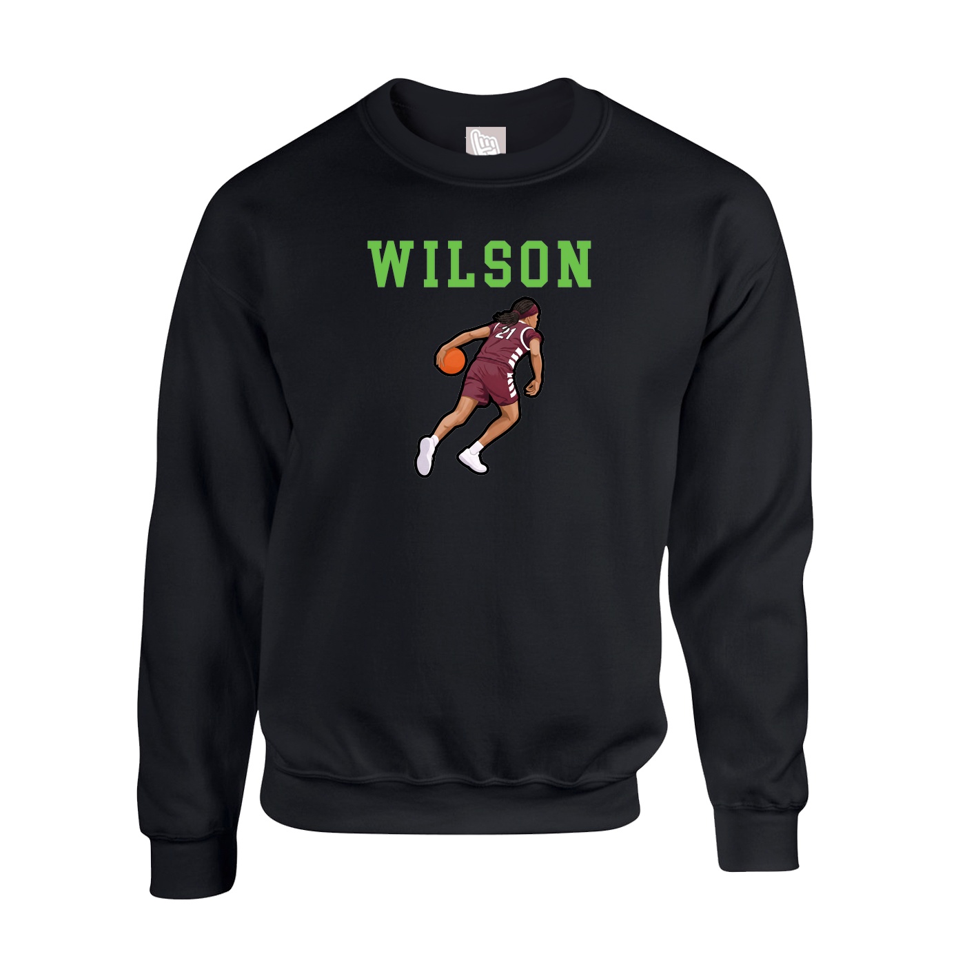 Fleece Crew — Shirsey in Black