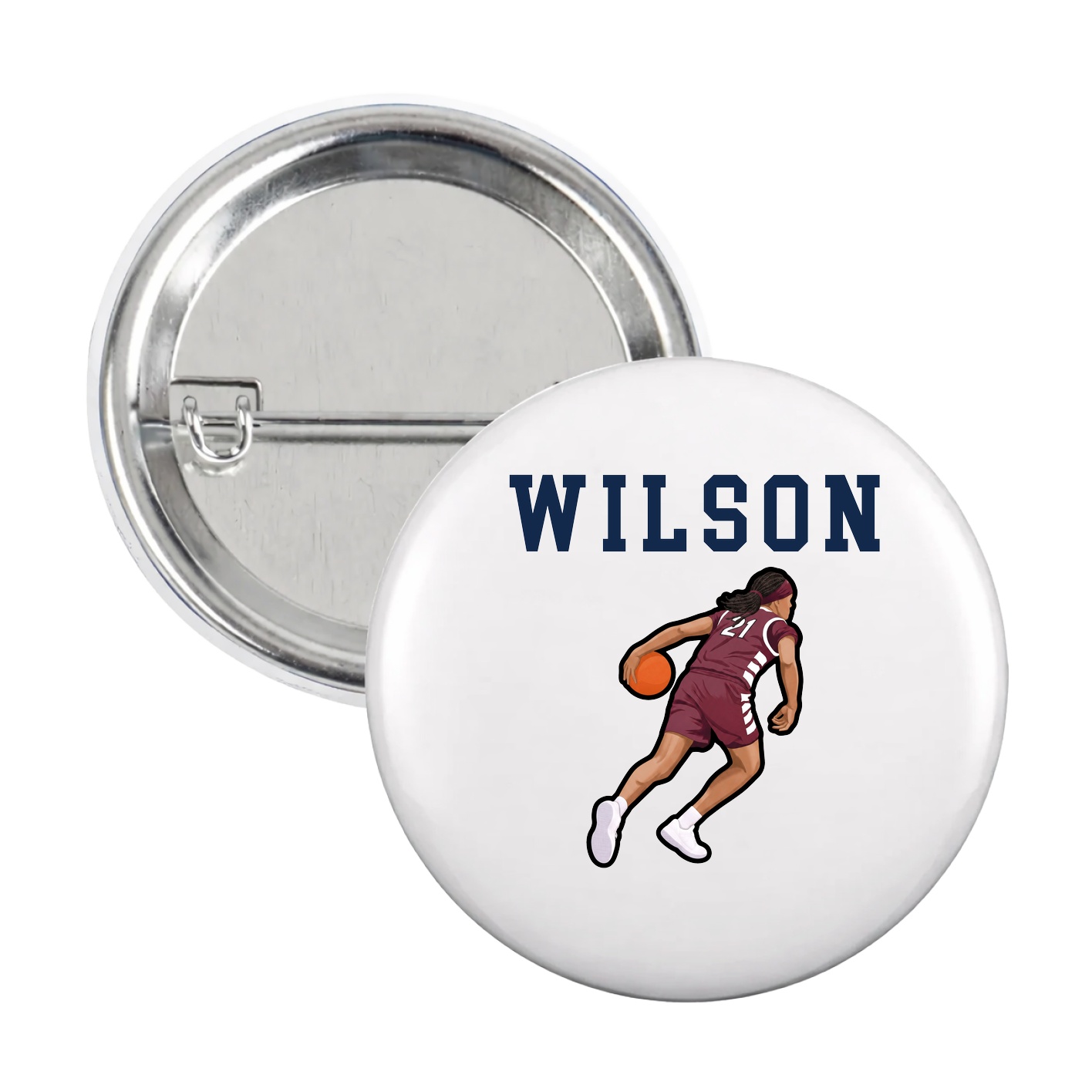 Game Day Button — Shirsey in White